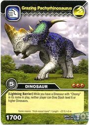 Grazing Pachyrhinosaurus TCG card