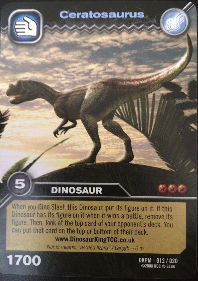 dinosaur king ceratosaurus