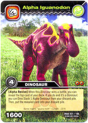 Iguanodon Alpha TCG Card