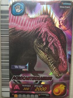 dinosaur king acrocanthosaurus