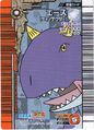 Back of Dinotector Ace arcade card (Japanese Kakushin 1st Edition)