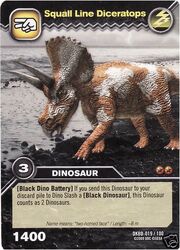 Diceratops-Squall Line TCG Card