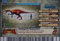 Back of Baryonyx arcade card (English Series 2 2nd Edition)