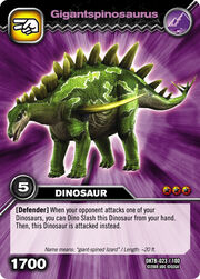 Gigantspinosaurus TCG card