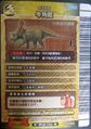 Back of Torosaurus arcade card (Taiwanese New 5th Edition)