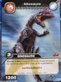 Allosaurus TCG card (DKPR, French)