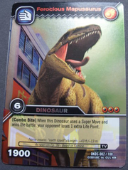 Mapusaurus-Ferocious TCG Card 1-Silver