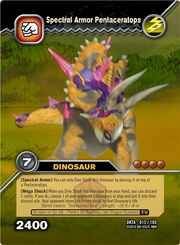 Pentaceratops Spectral Armor TCG Card