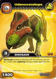 Udanoceratops TCG card