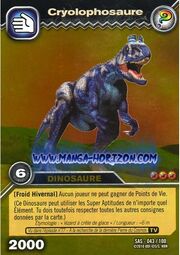 Cryolophosaurus TCG Card (foreign)