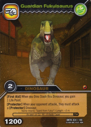 Fukuisaurus-Guardian TCG Card 1-Gold