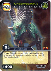 Chasmosaurus TCG card