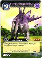 Stegosaurus-Fierce TCG Card (French)