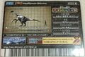 Backflip of Therizinosaurus fossil card (Japanese Kakushin 6th Editon Hyper Battle Museum)