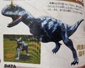 Super/Awakened Carnotaurus page on a promotional page of the DS game