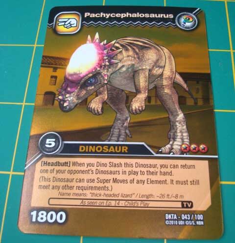 dinosaur king pachycephalosaurus card