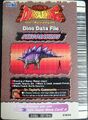 Back of Stegosaurus arcade card (English 3rd Edition)