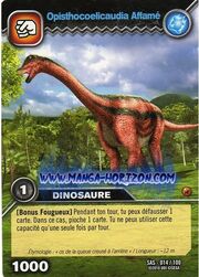 Opisthocoelicaudia-Starving TCG Card (French)