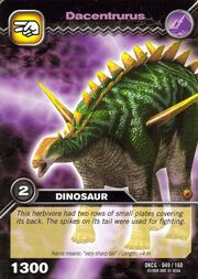 Dacentrurus TCG card