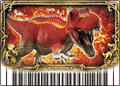 Tyrannosaurus arcade card (Japanese Kakushin 6th Edition Hyper Battle Museum)