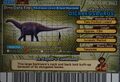 Back of Dicraeosaurus arcade card (English S2 4th Edition)