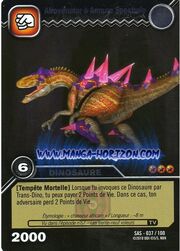 Afrovenator Spectral Armor TCG Card 1-Silver (French)