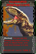 Rajasaurus Card.