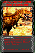 Acrocanthosaurus Card.