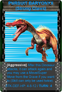 Pursuit Baryonyx Card.