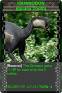 Iguanodon Card.