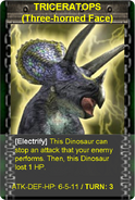 Triceratops Card.