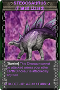 Stegosaurus Card.