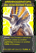 Arrhinoceratops Card.