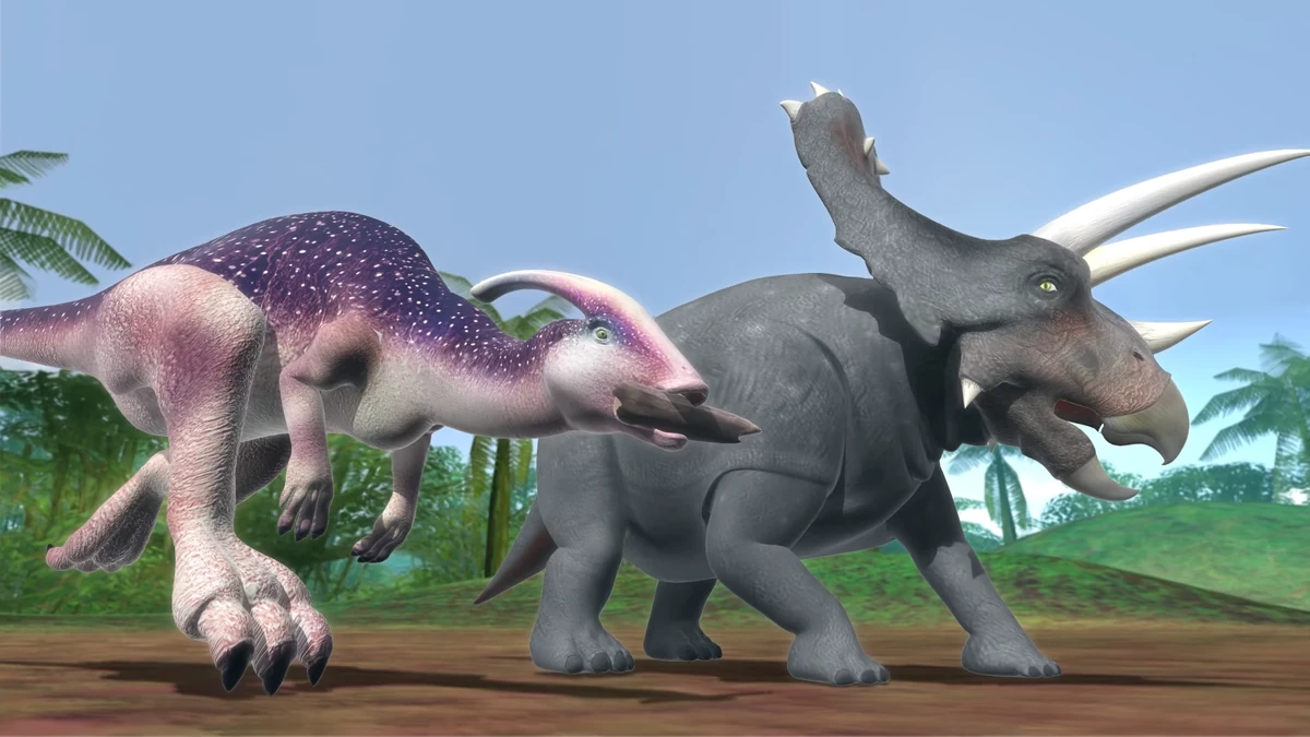Parasaurolophus vs Anchiceratops | Dinosaurs Battle World Championship Wiki  | Fandom, image size:1200x675