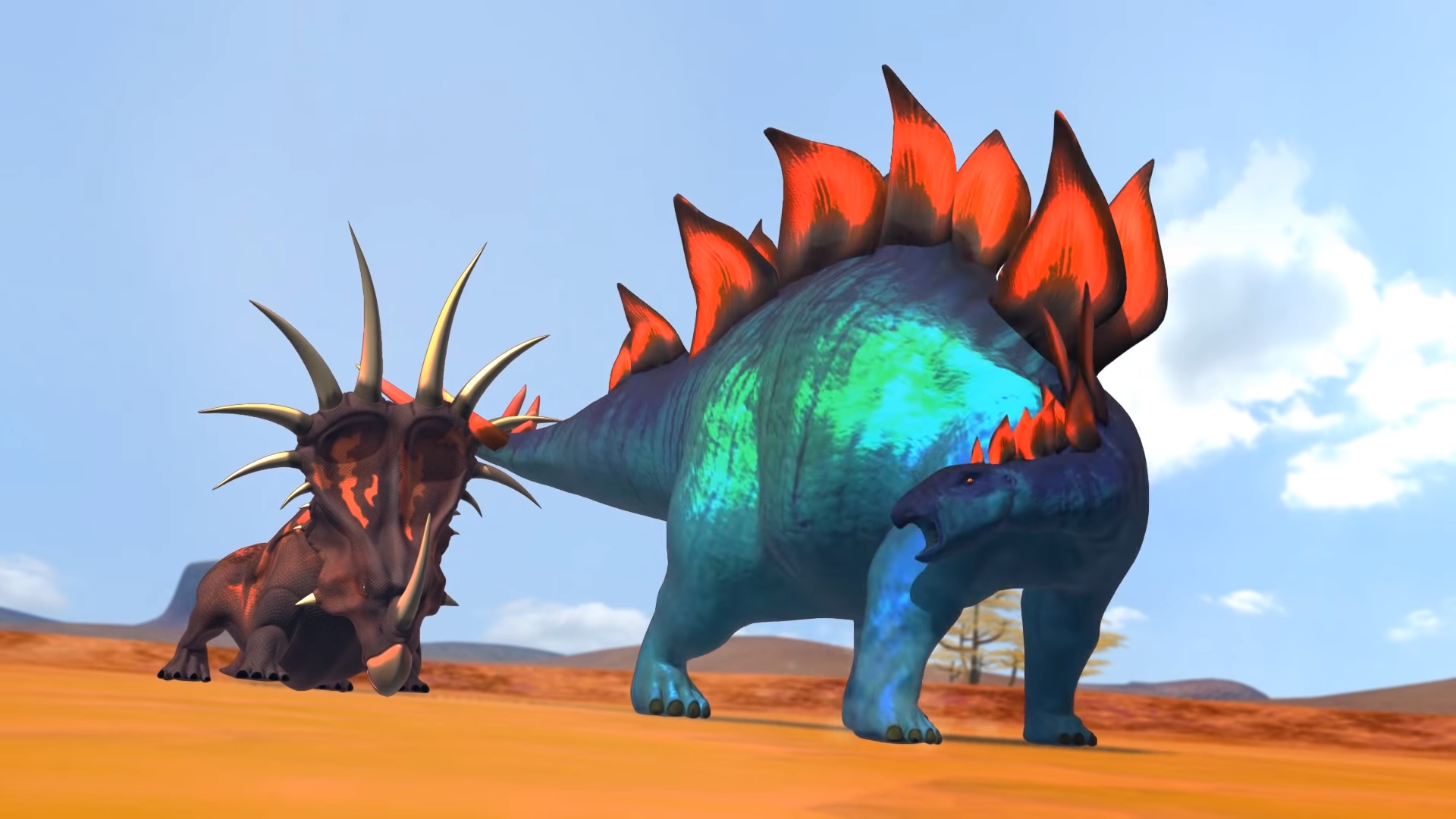 Styracosaurus vs Stegosaurus | Dinosaurs Battle World Championship Wiki