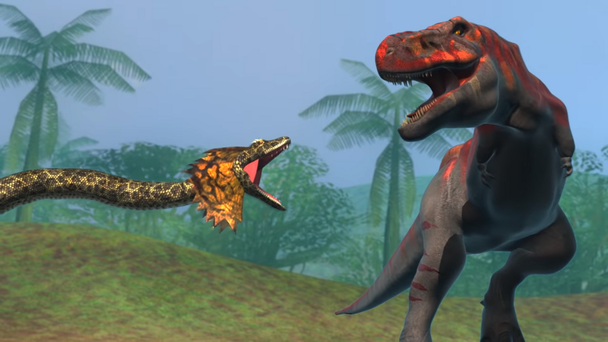 Titanoboa Vs T Rex Video Titanoboa Vs T Rex Video