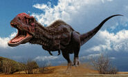 Majungasaurus in the desert