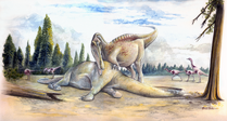 Spinosaurid and Kinnareemimus