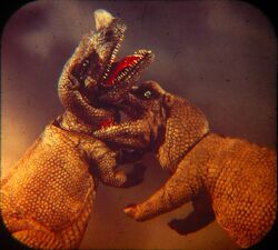 The ViewMaster version of the dinosaur mash-ups of The Animal World (1956)