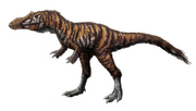 Art recontruction of Qianzhousaurus sinensis