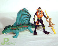 Dimetrodon/Military Diver Set from Jurassic Park: Dinosaurs Series 2 Toy Line.