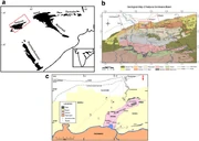 Maps showing geographical and geological occurrence of Shringasaurus