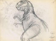 Drawing of T-rex 6