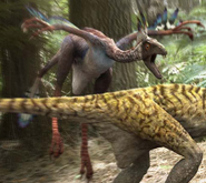 Feathered Dino.png (259 KB) Prehistoric Park Incisivosaurus charging Mei long