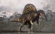 Earlier Spinosaurus reconstruction represented in BBC's Planet Dinosaur