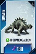 Jurassic World: The Game Tuojiangosaurus card