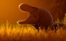 Resting tyrannosaurus rex by fredthedinosaurman d91km60-fullview