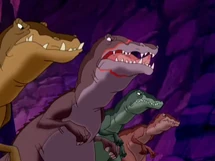 A whole pack of Baryonyx