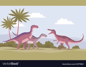 Ancient-iguanodon-vs-baryonyx-vector