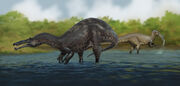 Suchomimus Pair by Fred Wierum